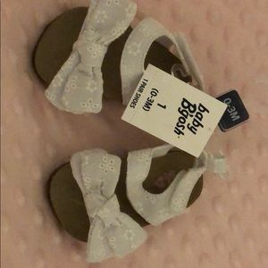 Carter Sandals Size 1 (0-3 Months) New with Tags